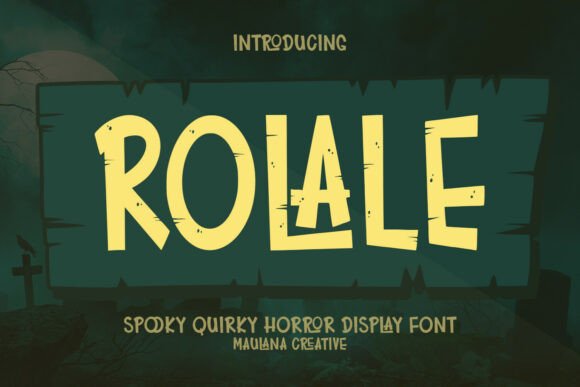 Adding a Playful Yet Eerie Vibe with Rolale Font