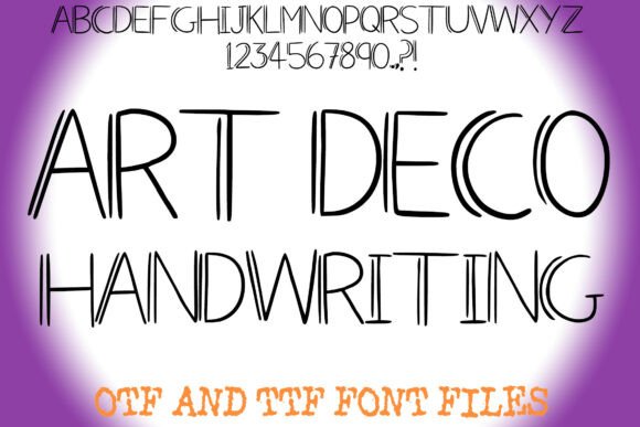 Art Deco Handwriting: A Stylish Display Choice