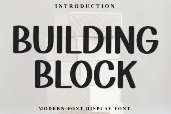 Building Block: A Festive Font for Craft and Design