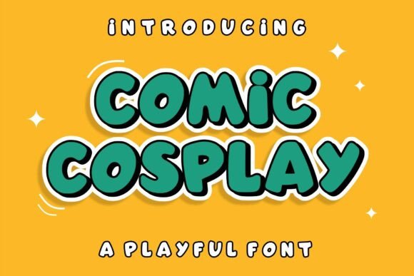 Comic Cosplay: A Bold and Bubbly Font for Engaging Design