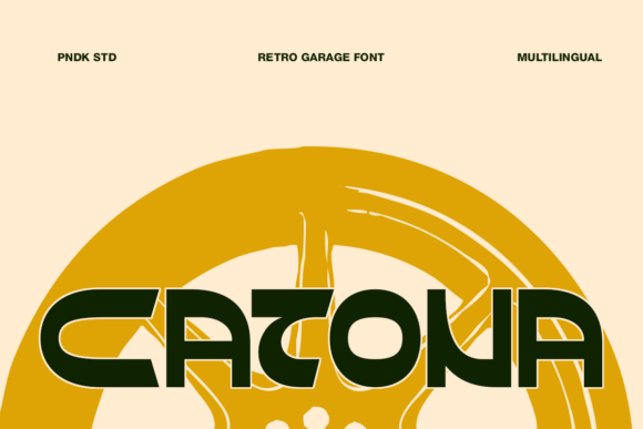Discover Catona: A Bold Retro Garage Font for Web Design