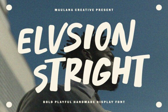 Elvsion Stright: A Bold and Modern Display Font