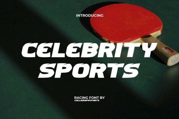 Introducing Celebrity Sports: A Bold Display Font for Impact