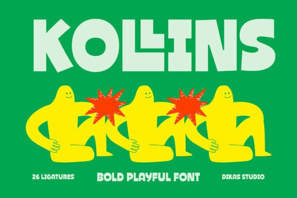 Kollins: A Bold and Playful Display Font for Editorial Design