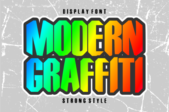 Modern Graffiti: A Bold Display Font for Editorial Impact