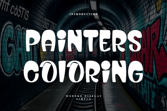 Painters Coloring: A Playful, Hand-Drawn Display Font