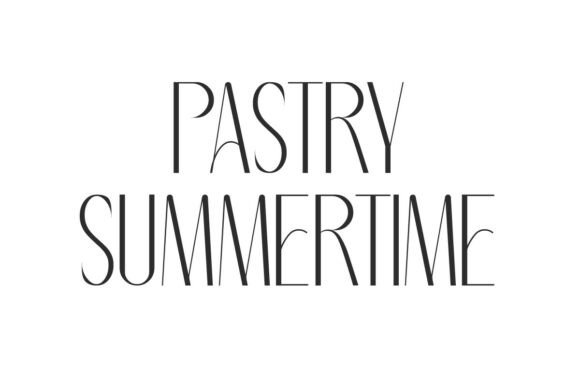 Pastry Summertime: A Charming Display Font for Editorial Design