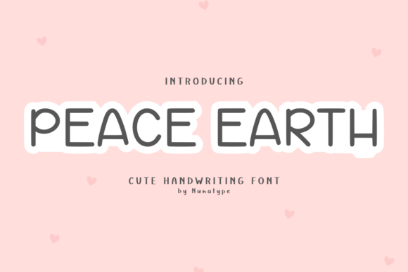 Peace Earth: A Charming Handwriting Display Font