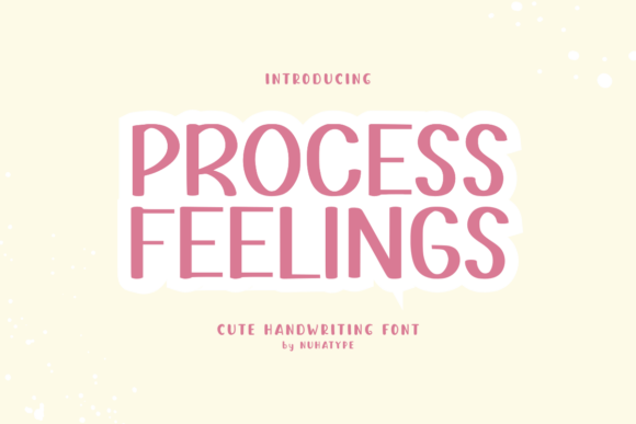 Procees Feelings: A Handwritten Font for Editorial Charm
