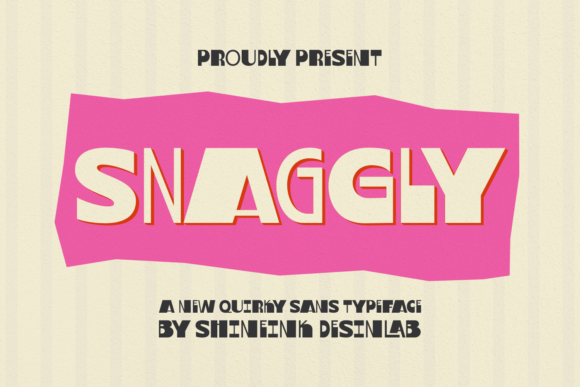 Snaggly: A Quirky Sans Serif Font for Bold Web Designs