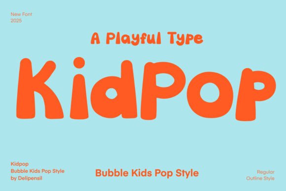 Unleash Creativity with Kidpop: A Playful Display Font