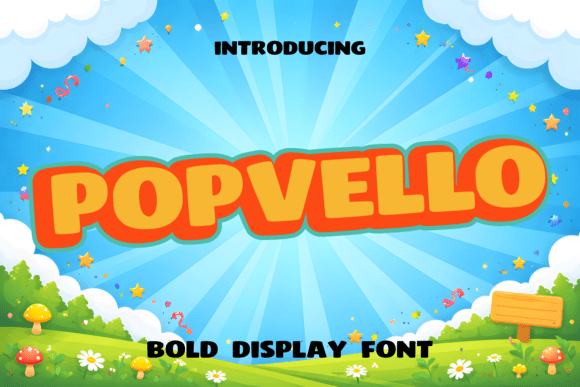 Unleash Creativity with Popvello Font: A Whimsical Typeface