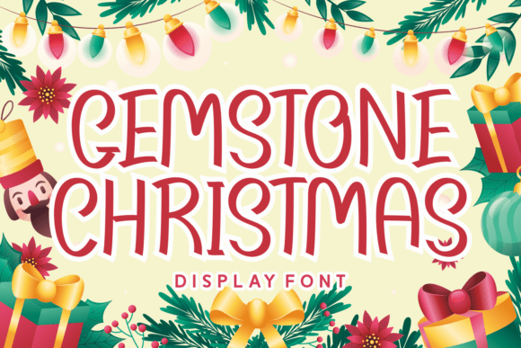 Unwrapping Gemstone Christmas: A Festive Font for Holiday Branding