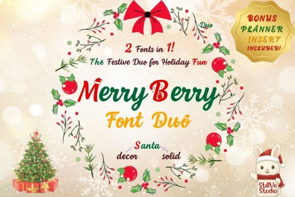 Upgrade Your Brand with Merry Berry Duo Font