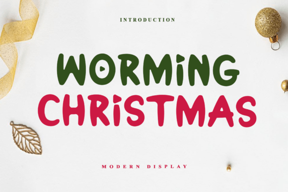 Worming Christmas: A Joyful Cursive Font for Creative Projects